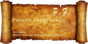 Peruzzi Felícia névjegykártya